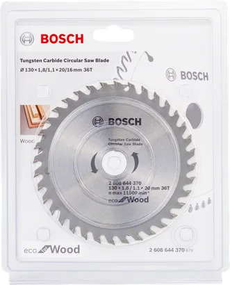 Bosch circular saw blade 130×1.8×20/16 mm eco for wood.