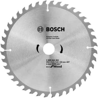 Bosch Circular Saw Blade Eco for wood, 254 mm 40 teeth.