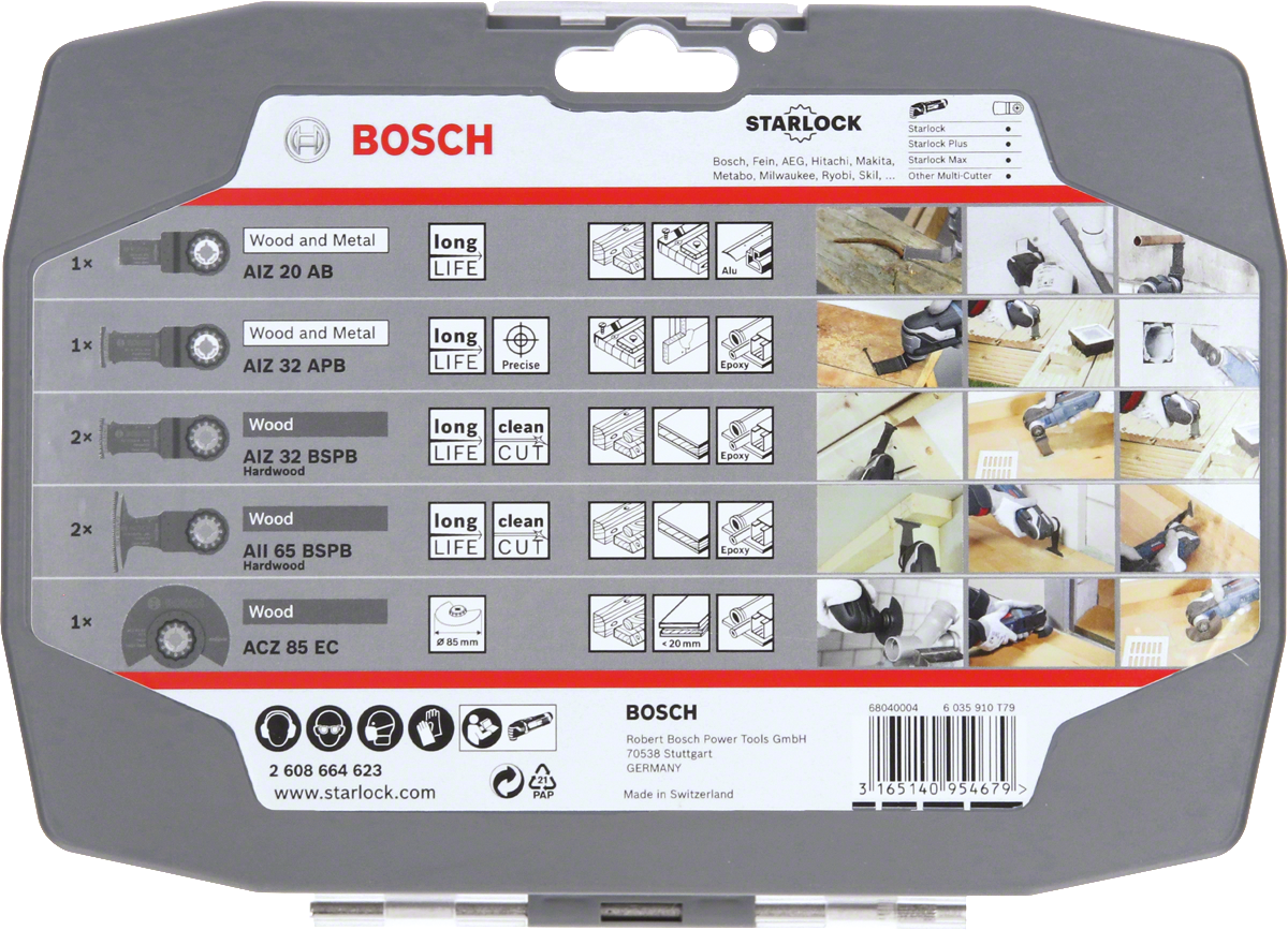 Bosch Starlock Set for Wood accessory kit.
