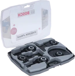 Bosch Starlock Set for Wood saw blades in case.