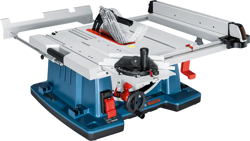 Bosch GTS 10 XC table saw with sliding carriage.