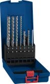 Bosch EXPERT SDS plus-7X hammer drill bit set in case.