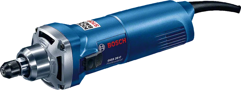 Bosch GGS 28 C straight grinder for precision grinding.