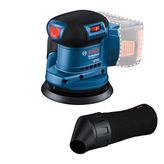 Bosch GEX 185-LI random orbit sander with dust filter.