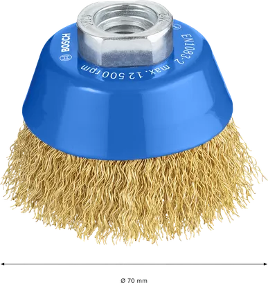 Bosch PRO Metal clean Cup Brush 70mm for angle grinders.