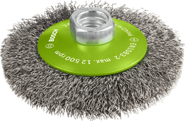 Bosch PRO Stainless Steel clean Bevel Brush, 100 mm.