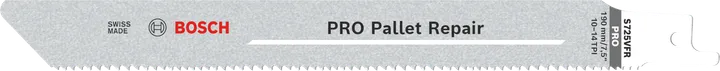 Bosch PRO Pallet Repair S725VFR blade for pallet cutting.