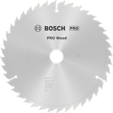 Bosch PRO Wood Circular Saw Blade 254 mm for clean wood cutting.