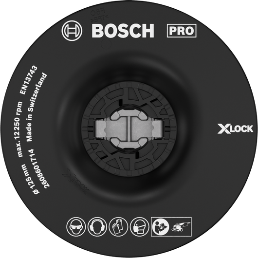 Bosch PRO Backing Pad Soft 125 mm X-Lock accessory.