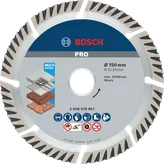 Bosch PRO Multi Material Diamond Disc 150 mm for cutting.
