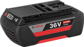 Batteria agli ioni di litio Bosch da 36 V 2,0 Ah.