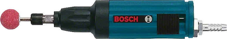 Smerigliatrice dritta Bosch con mola abrasiva montata.