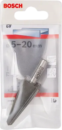 Punta conica per lamiera Bosch 5–20 mm.