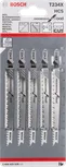 Confezione di lame per seghetto alternativo Bosch T 234 X per tagli netti sul legno.