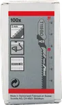 Lama per seghetto alternativo Bosch T 119 BO per legno, con denti ondulati.