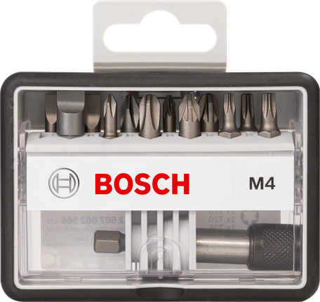 Set di punte per cacciavite Robust Line Bosch da 12+1 pezzi.