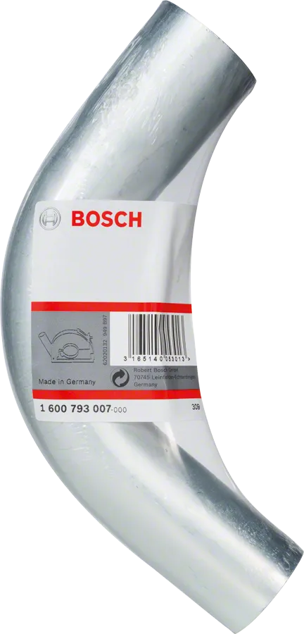 Gomito di aspirazione della polvere Bosch in metallo.