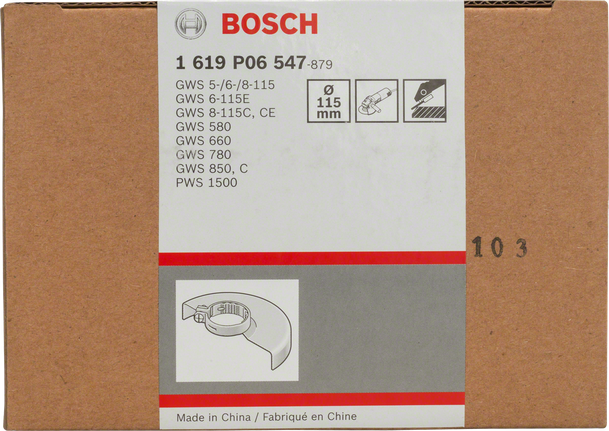 Protezione per levigatura Bosch da 115 mm.