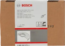 Cuffia protettiva Bosch da 125 mm senza coperchio.