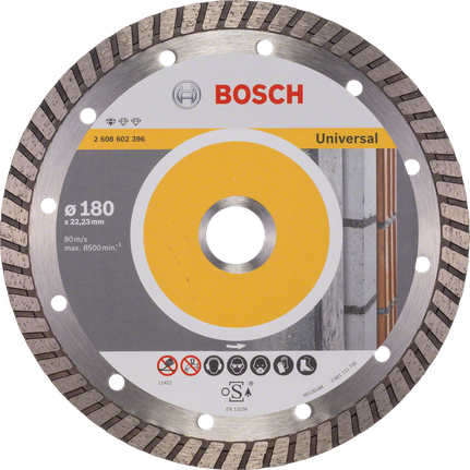 Disco da taglio diamantato Bosch Standard per Universal Turbo da 180 mm.