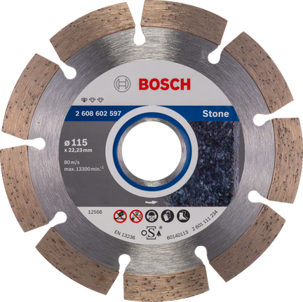 Disco da taglio diamantato Bosch Standard for Stone da 115 mm.