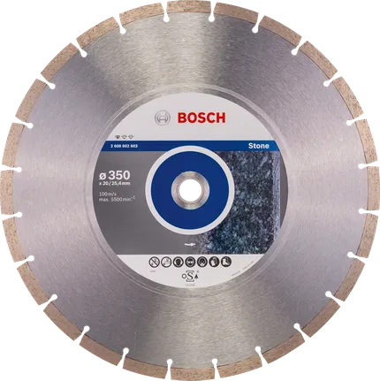 Disco da taglio diamantato Bosch Standard for Stone da 350 mm.