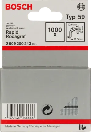 Graffette Bosch Typ 59 da 14 mm, 1000×.
