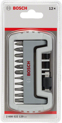 Set di punte per cacciavite Bosch da 12 pezzi.