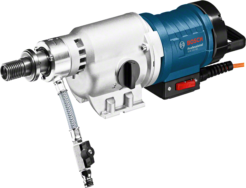Trapano diamantato Bosch GDB 350 WE con potenza di 3200 W.