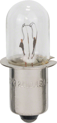 Lampadina Bosch da 24 V per l'illuminazione degli utensili elettrici.