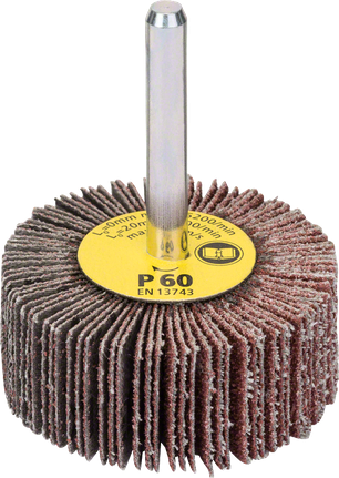 Mola abrasiva lamellare Bosch diametro 50 mm grana 60 gambo 6 mm.