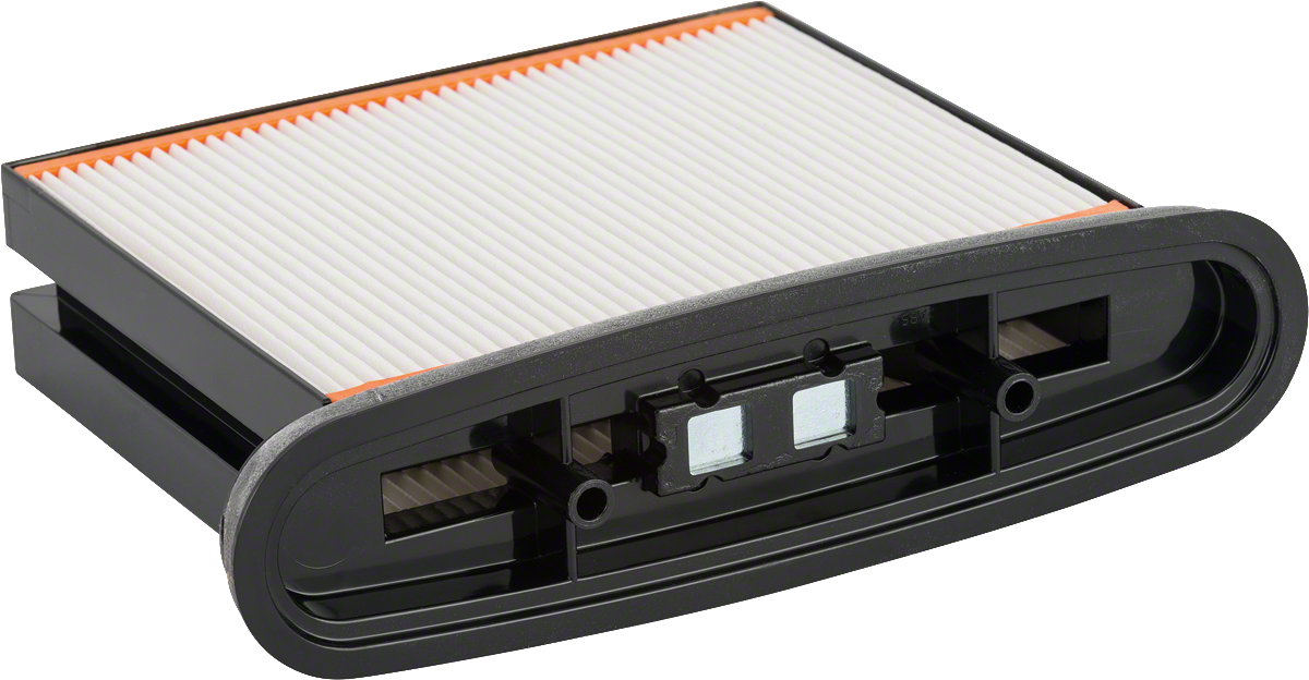 Filtro a soffietto in poliestere Bosch da 4300 cm² per l'aspirazione della polvere.