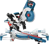 Troncatrice radiale Bosch GCM 8 SDE con lama da 216 mm.