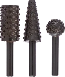 Set di 3 frese a mano libera Bosch da 16 mm per la lavorazione del legno.