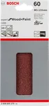 Confezione di fogli abrasivi Bosch C430, 80x133 mm, grana 60.