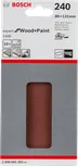 Confezione da 10 fogli abrasivi Bosch C430, 80x133 mm, grana 240.