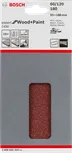 Confezione di fogli abrasivi Bosch C430 per legno e vernice, 93x186 mm.