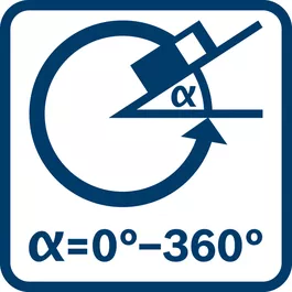 Funzione di livella 0 - 360°