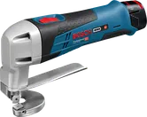 Cesoia per metalli a batteria Bosch GSC 12V-13 per il taglio dell'acciaio.