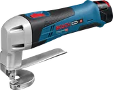 Cesoia per metalli a batteria Bosch GSC 12V-13 per il taglio dell'acciaio.