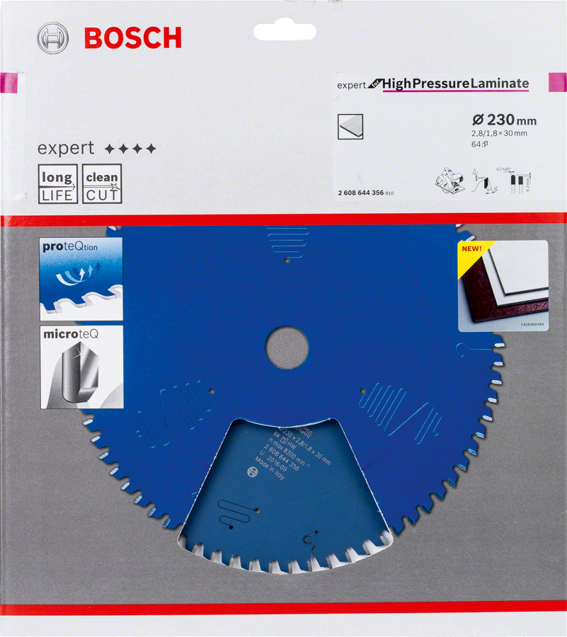 Lama per sega Bosch Expert HighPressureLaminate da 230 mm.