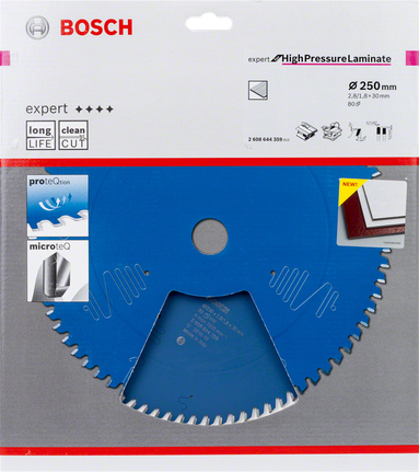 Lama per sega laminato Bosch da 250 mm.