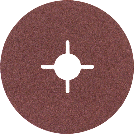 Disco abrasivo in fibra Bosch R444 per metallo grana 120.
