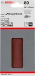 Foglio abrasivo Bosch C430 grana 80, confezione da 80×133 mm.