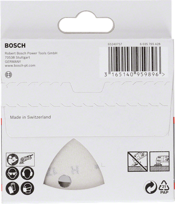 Set di fogli abrasivi Bosch F460 BfWP 93 mm, grane assortite.
