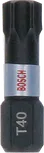 Punta per cacciavite Bosch Impact T40 con attacco esagonale da 25 mm.