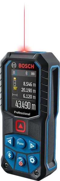 Distanziometro laser Bosch GLM 50-27 C con display digitale.