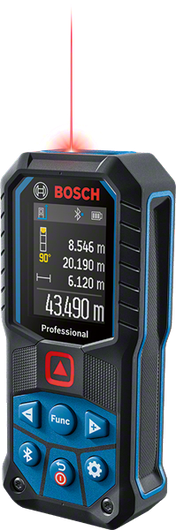Distanziometro laser Bosch GLM 50-27 C con display digitale.