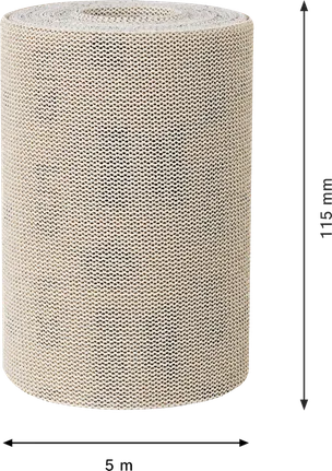 Rotolo di rete abrasiva Bosch EXPERT M480 115 mm x 5 m, grana 120.