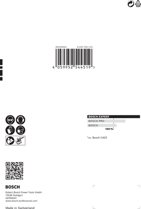 Set di carta vetrata Bosch EXPERT C470 per levigatrici orbitali.